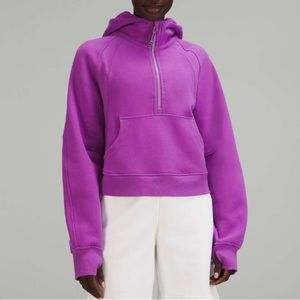 Lululemon Scuba Oversized Half-Zip Hoodie Sweatshirt Purple Moonlit Magenta M/L